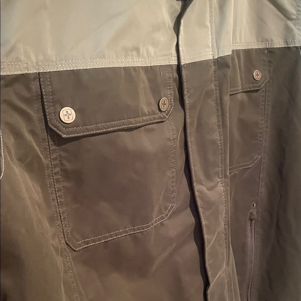 Swiss Tech Men's Green and Brown Military Jacket - Picture 3 of 5